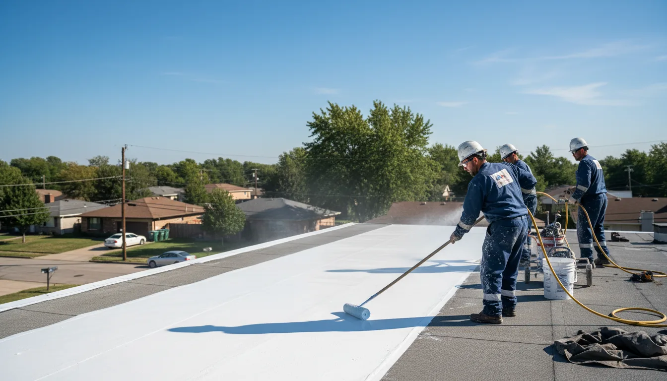 Commercial roof coating in Hilltop, WV near me